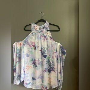 Torrid Pastel Floral Halter Blouse